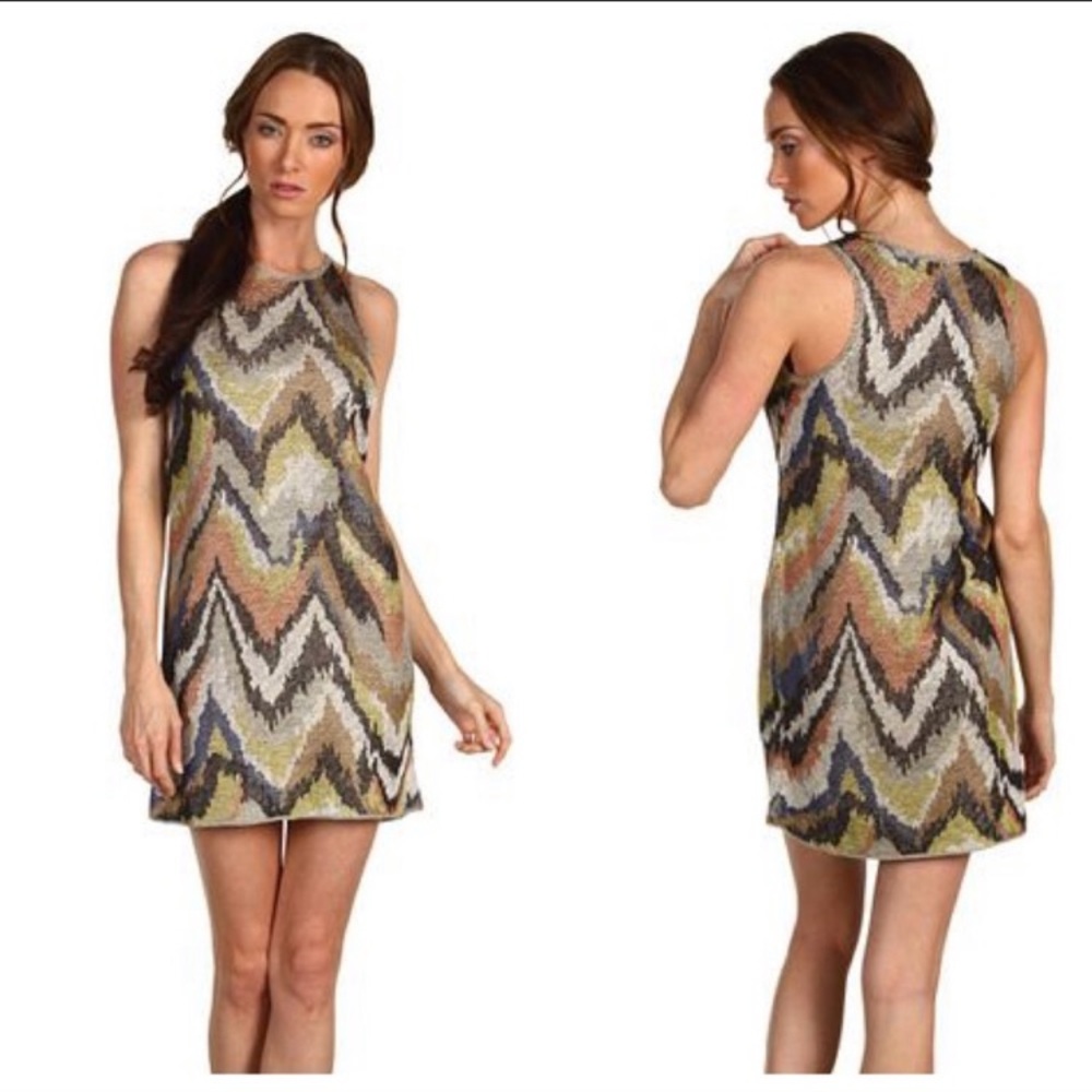 Theory Zili Sag Harbor Abstract Print Dress - image 1